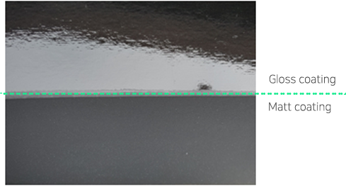 유광코팅 VS 무광코팅